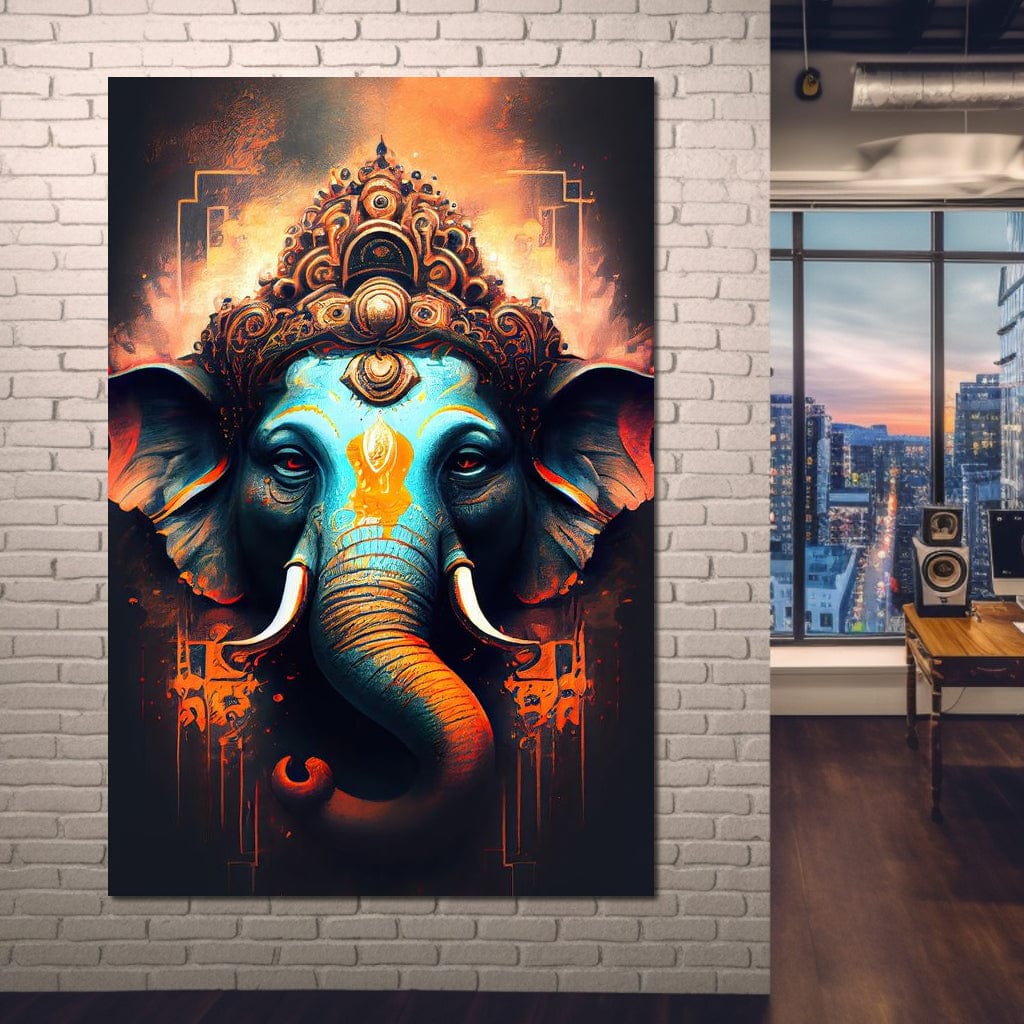 Ganesha's Strength Canvas Wall Art