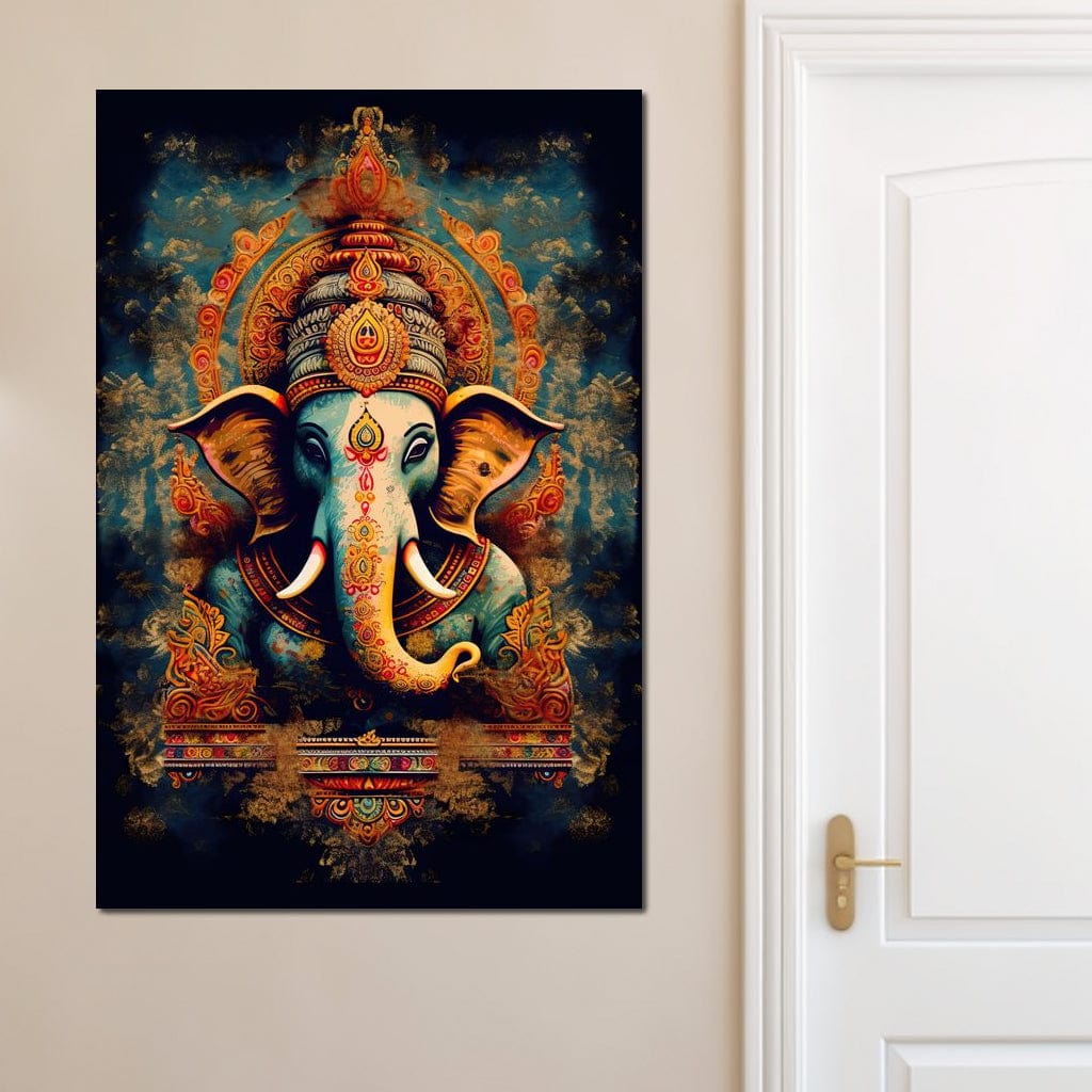Tranquil Ganesha Canvas Wall Art