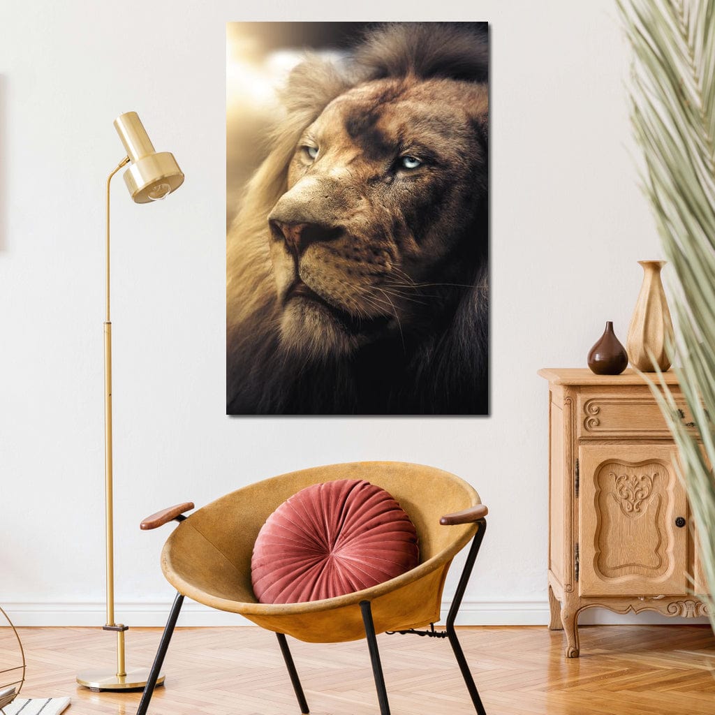 Lion Boss Canvas Wall Art
