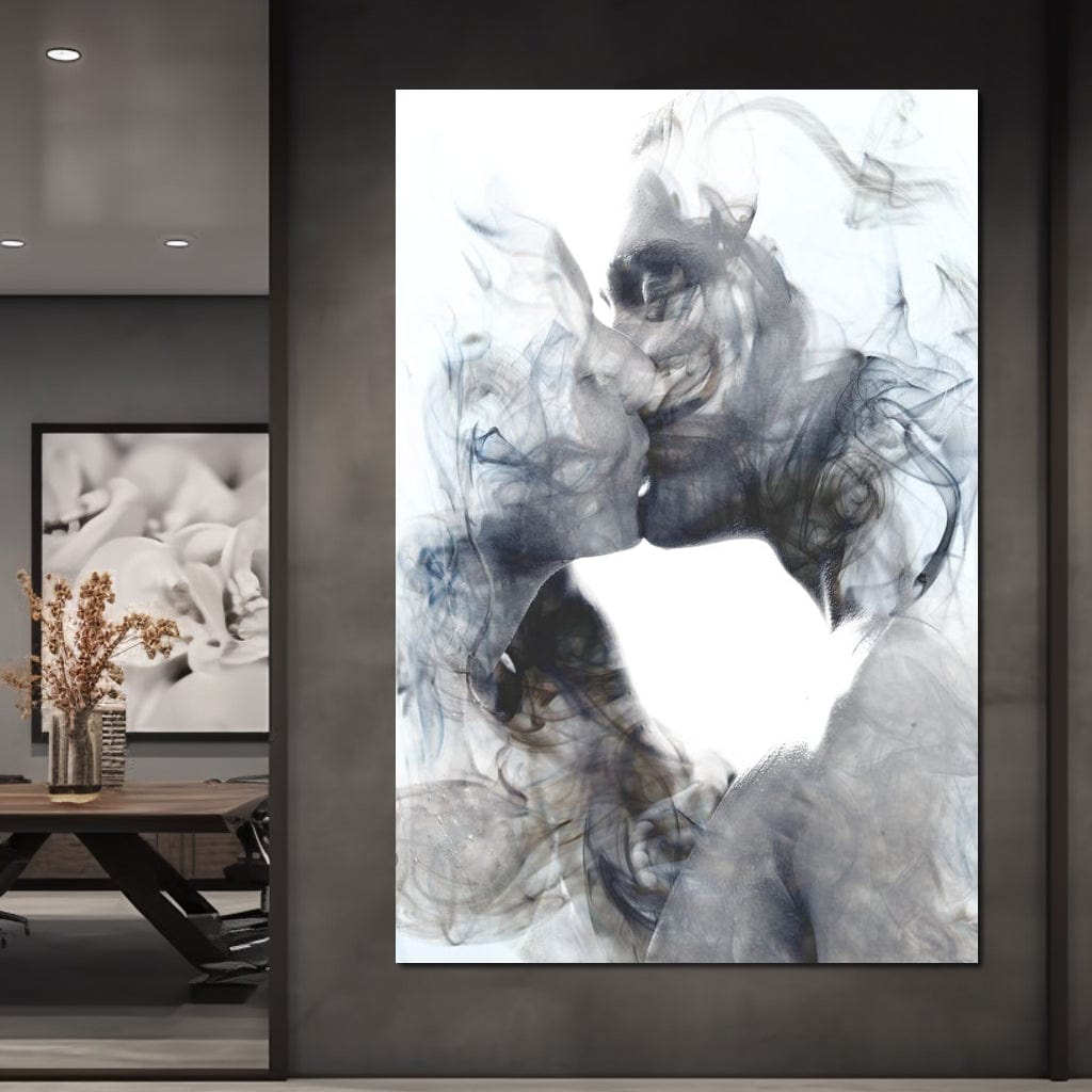Romantic Kiss Canvas Wall Art
