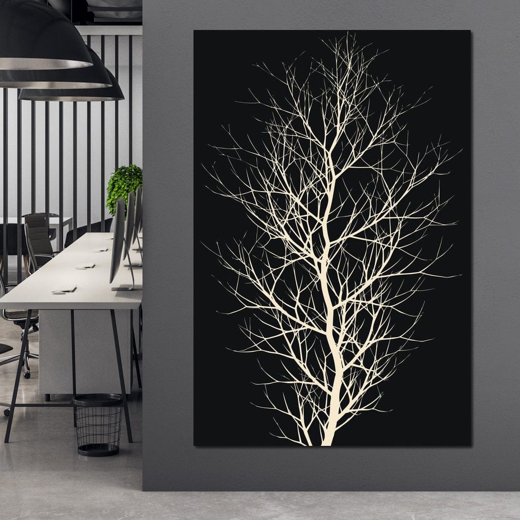 The Black Tree Canvas Wall Art