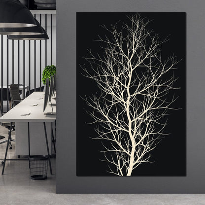 The Black Tree Canvas Wall Art