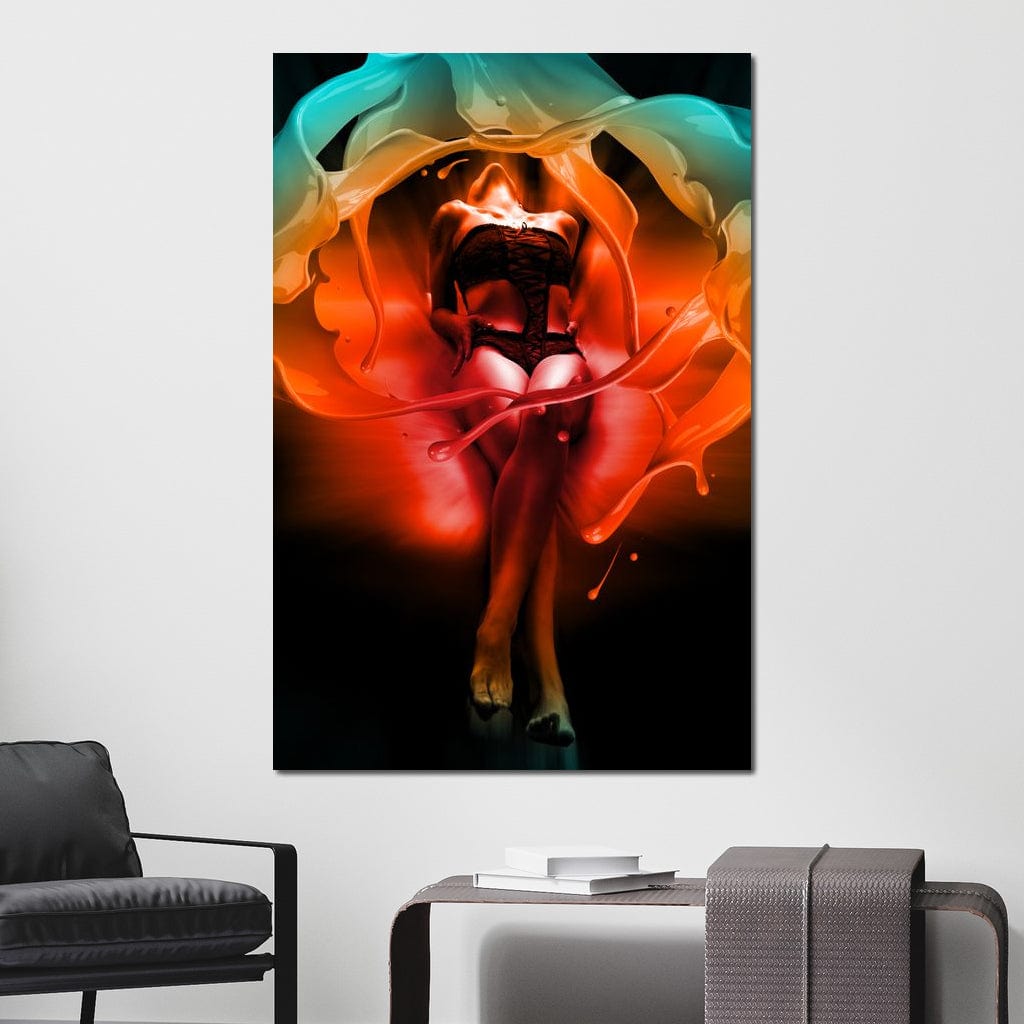 Color of Seduction Canvas Wall Art