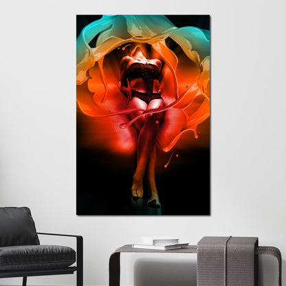 Color of Seduction Canvas Wall Art