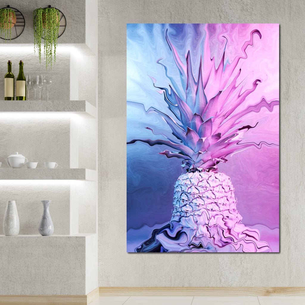 Psychedelic Pineapple Canvas Wall Art