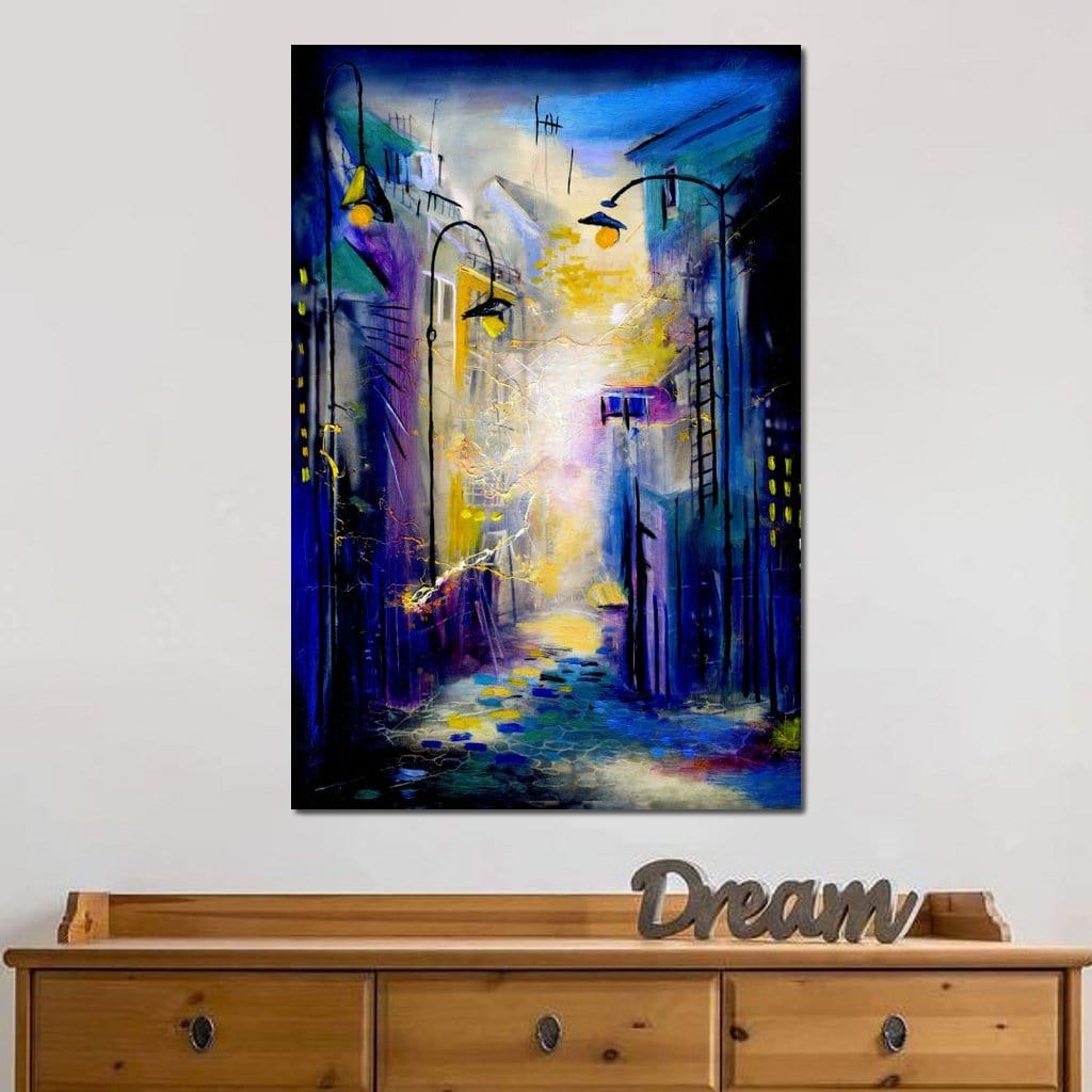 Dark Alley Canvas Wall Art