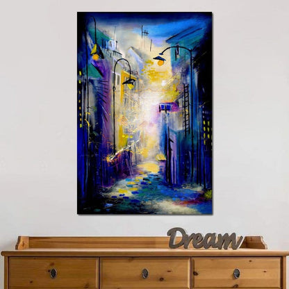Dark Alley Canvas Wall Art