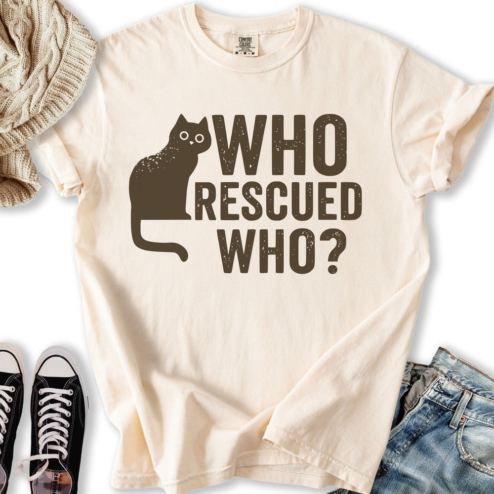 Who Rescued Who Relaxed Tee