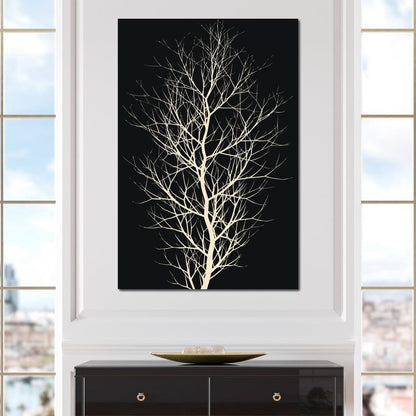 The Black Tree Canvas Wall Art