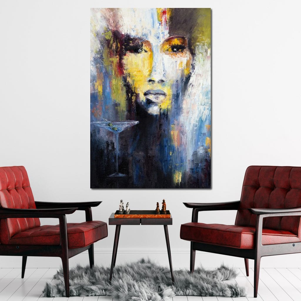 Martini Portrait Canvas Wall Art