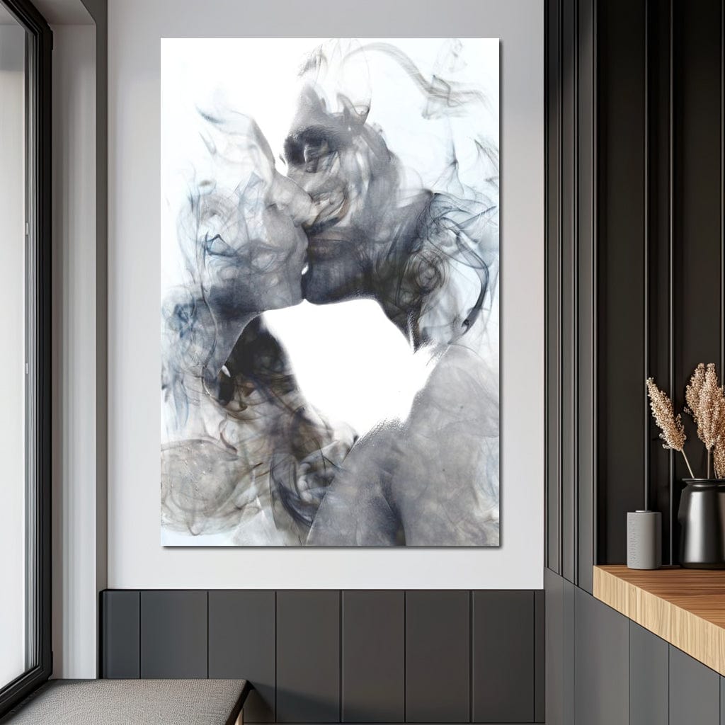 Romantic Kiss Canvas Wall Art