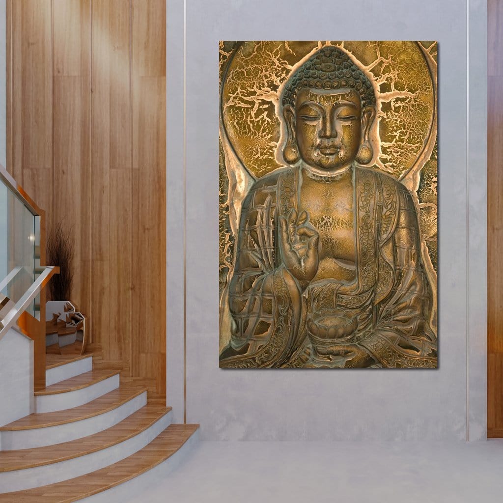 Buddhist Mural Canvas Wall Art
