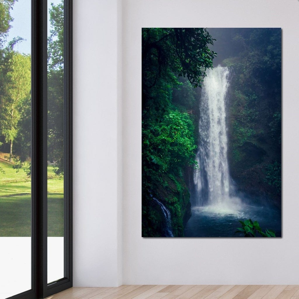 Waterfall in Costa Rica Canvas Wall Art