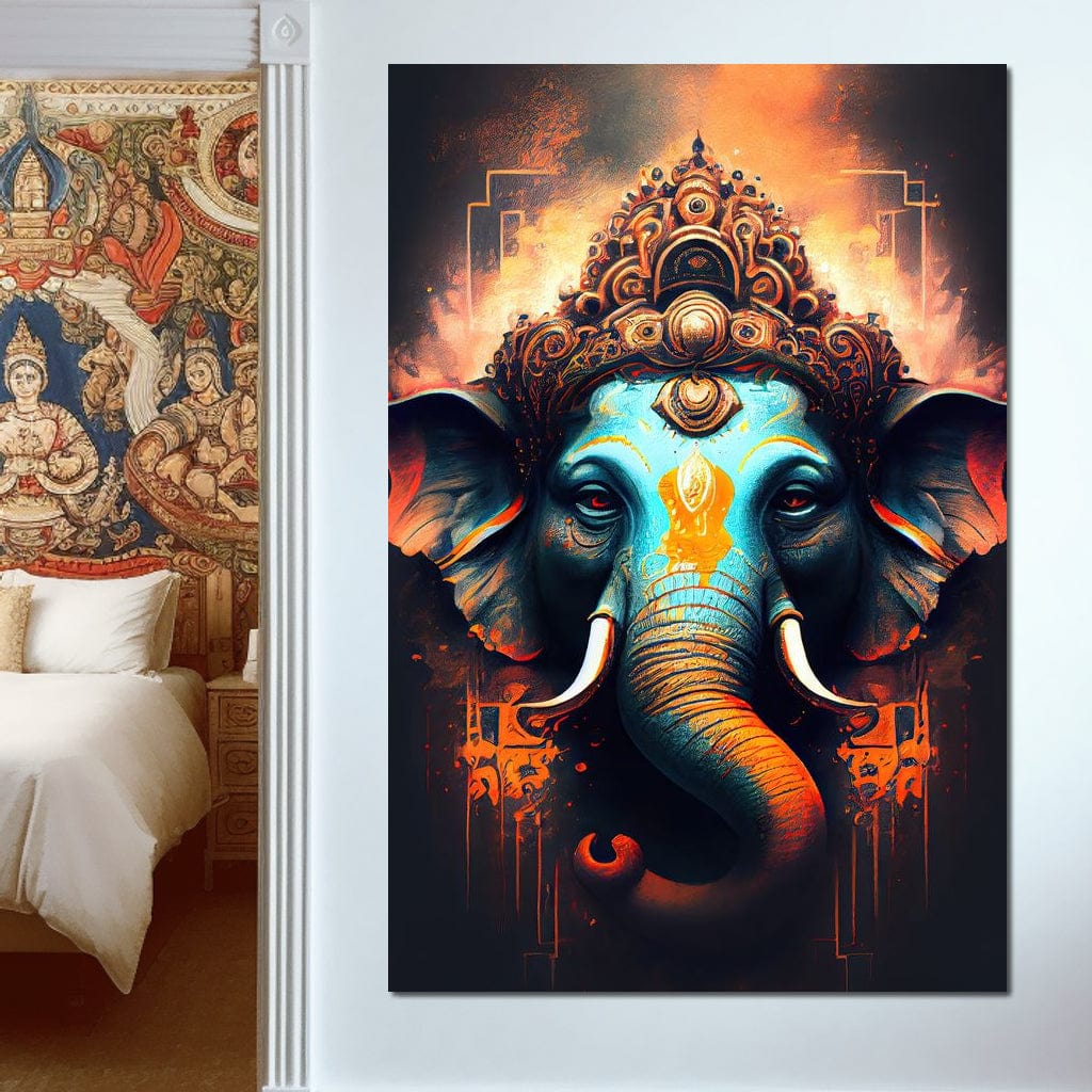 Ganesha's Strength Canvas Wall Art