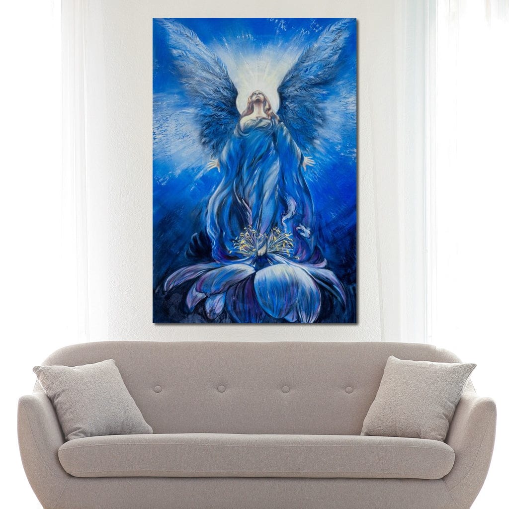 Blue Angel Canvas Wall Art