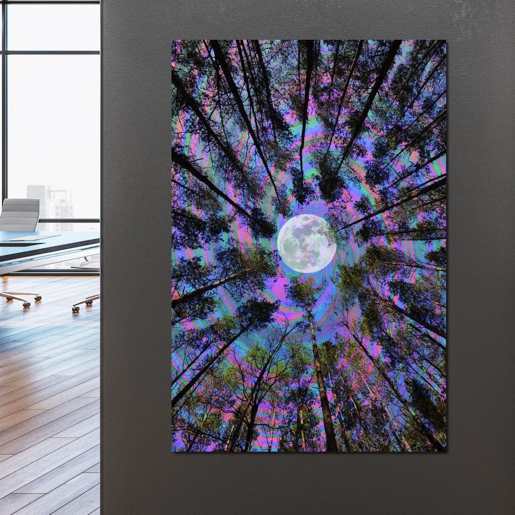 Moon Swirl Canvas Wall Art