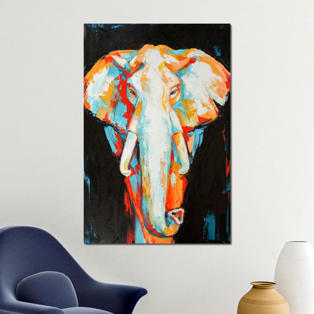 Elephant v2 Canvas Wall Art