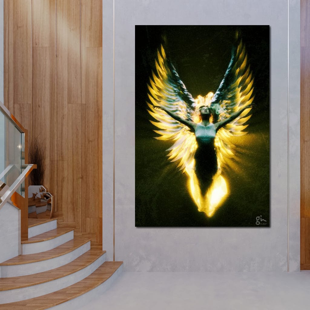 Angel Wings in Awe - G'n Art Canvas Wall Art