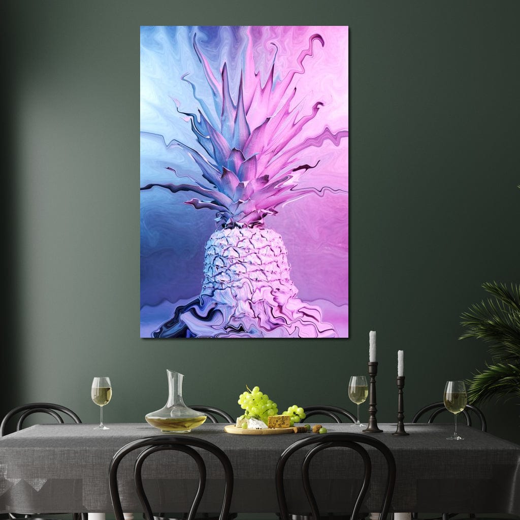 Psychedelic Pineapple Canvas Wall Art