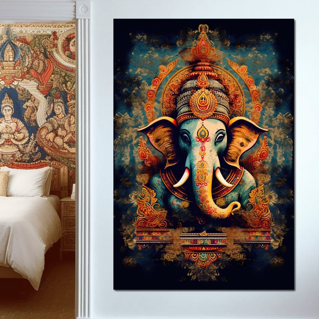 Tranquil Ganesha Canvas Wall Art