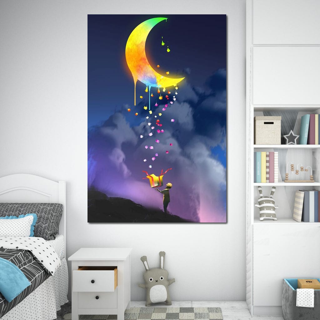Moon Gift Canvas Wall Art