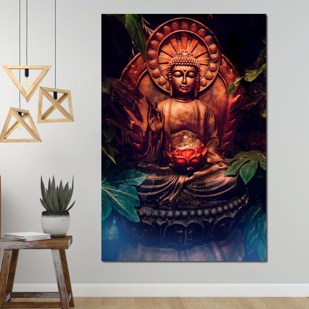 Zen Buddha Meditation Canvas Wall Art