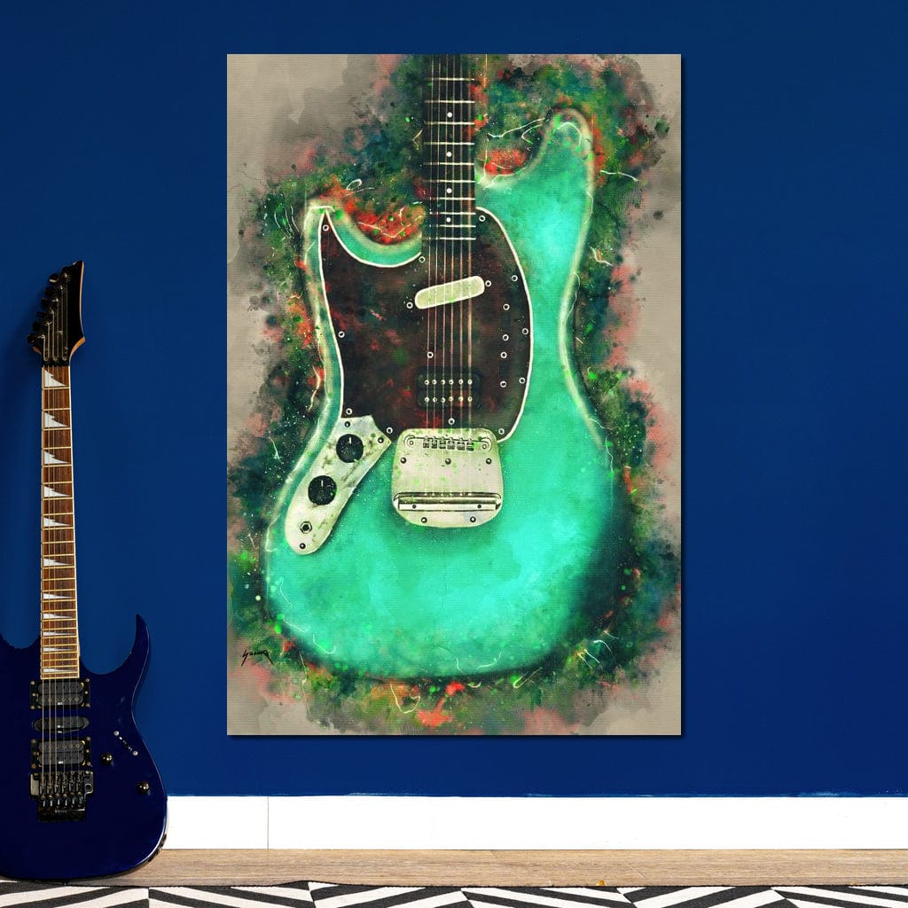 Kurt Cobain's Guitar Canvas Wall Art