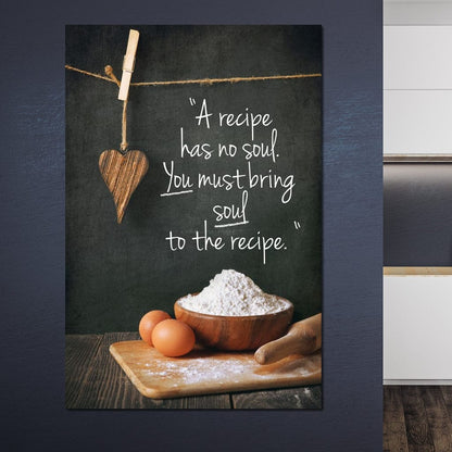 Kitchen Quote Canvas Wall Art