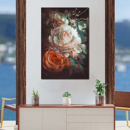Bouquet of Roses Canvas Wall Art