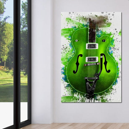 Brian Setzer's Guitar Canvas Wall Art