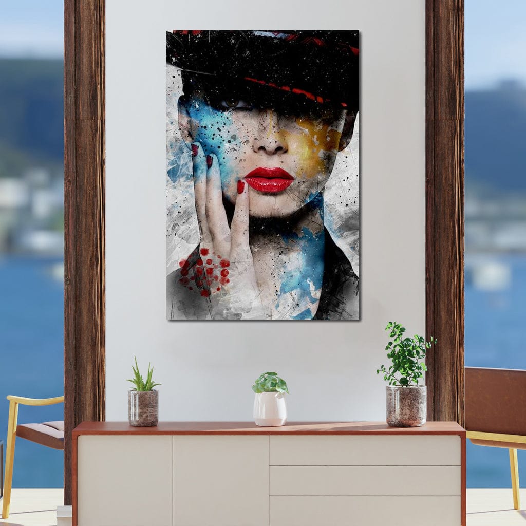 Fashion Portrait Canvas Wall Art