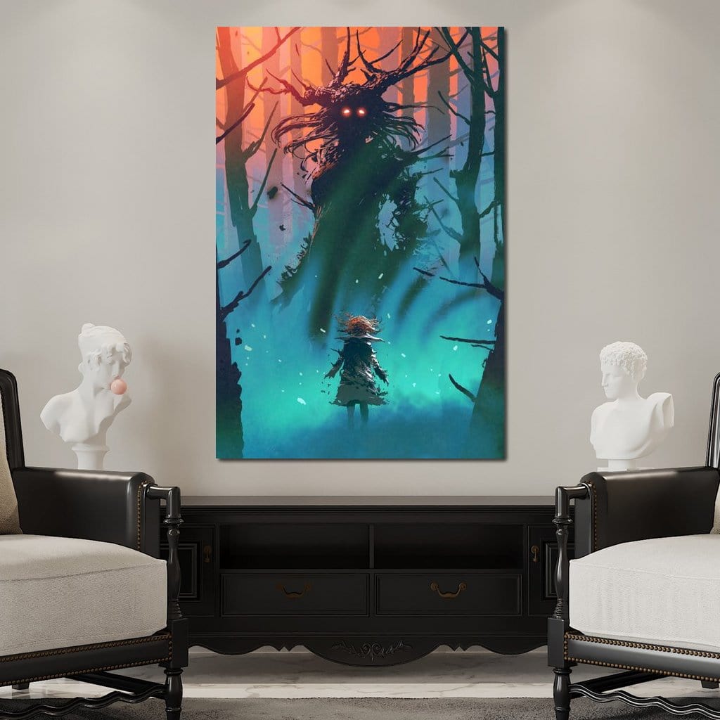 Witch in the Woods Canvas Wall Art