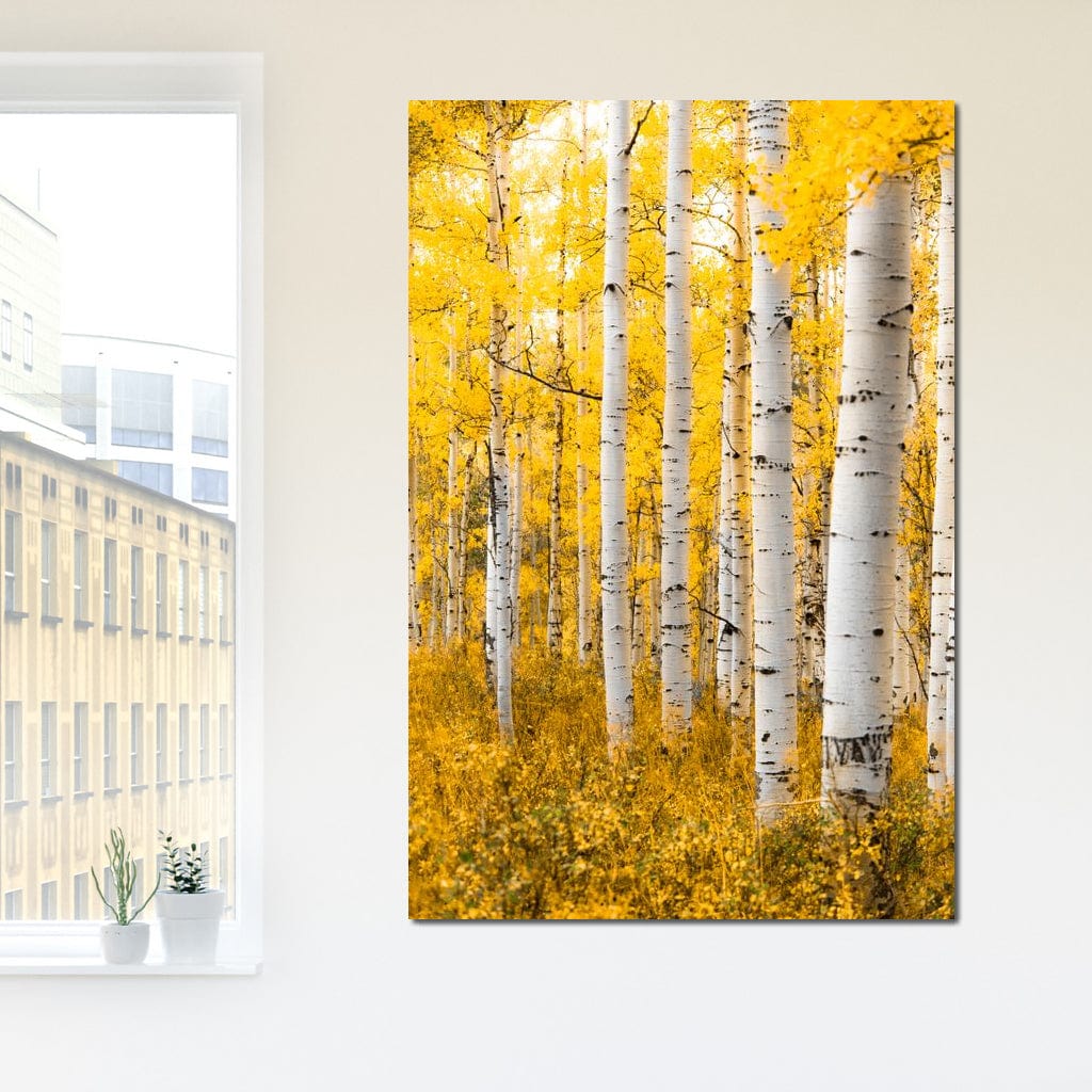 Yellow Forest - Colorado Canvas Wall Art