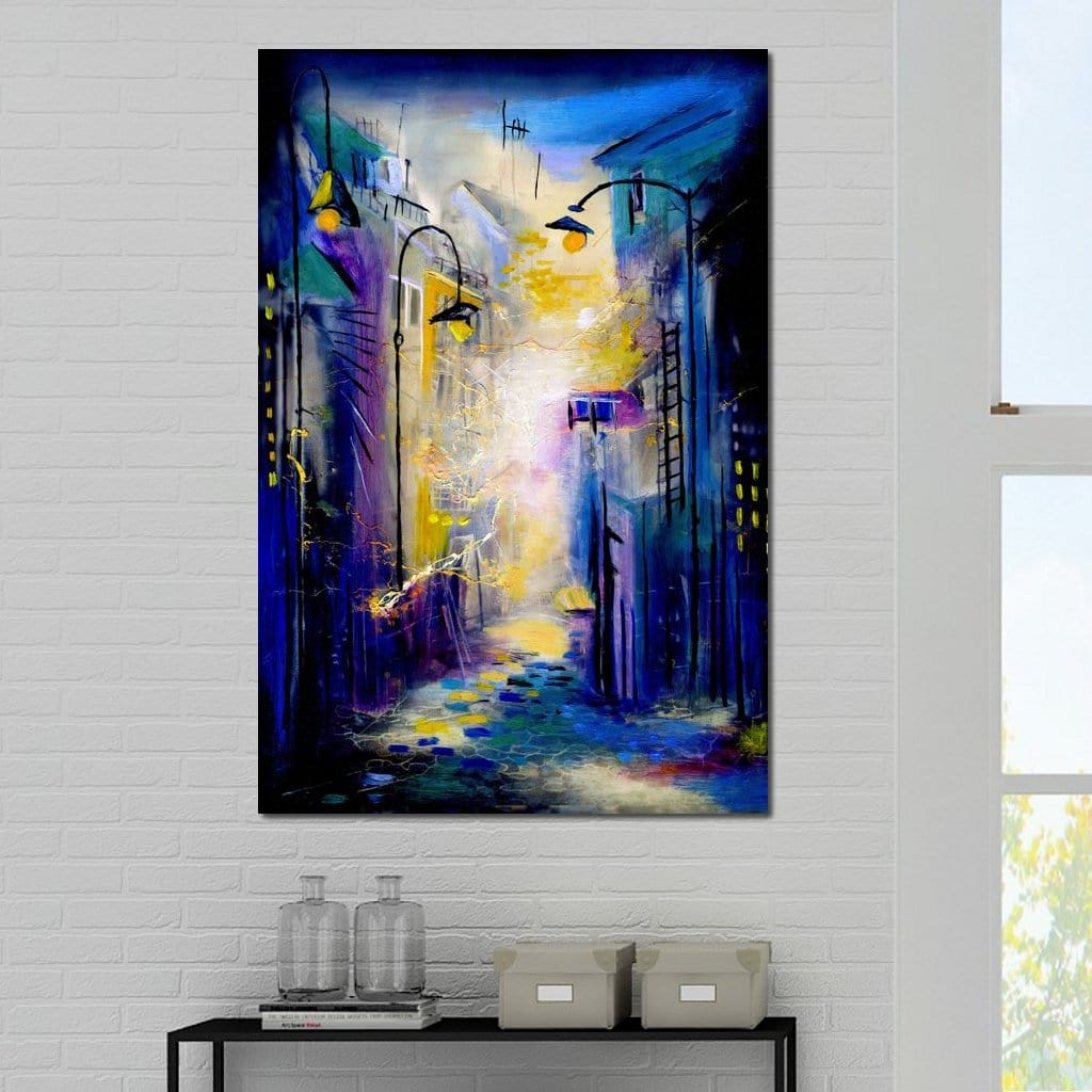 Dark Alley Canvas Wall Art