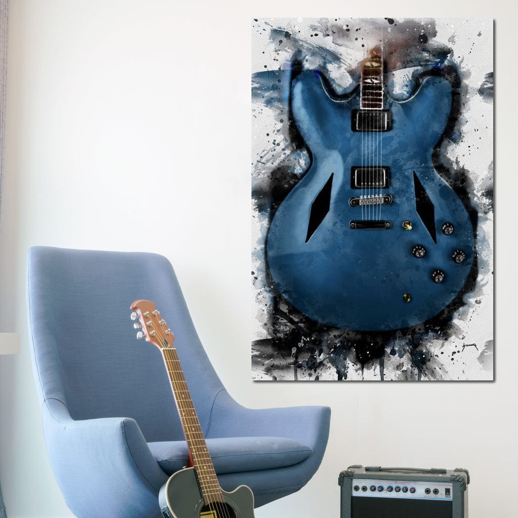Dave Grohl's Electric Guitar Canvas Wall Art