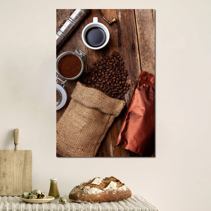 Fresh Coffee Bag Canvas Wall Art