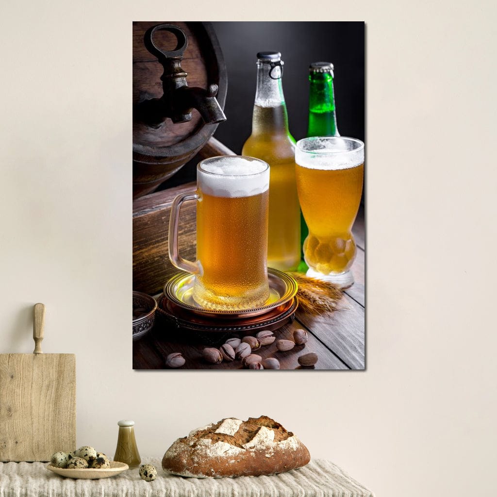 Light Beers Canvas Wall Art