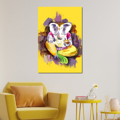 Jai Shree Ganesh Canvas Wall Art