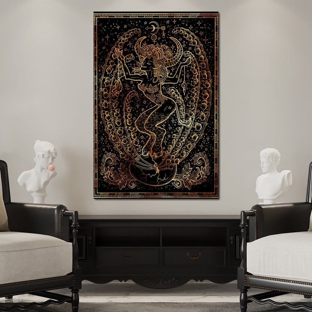Zodiac sign Taurus Canvas Wall Art