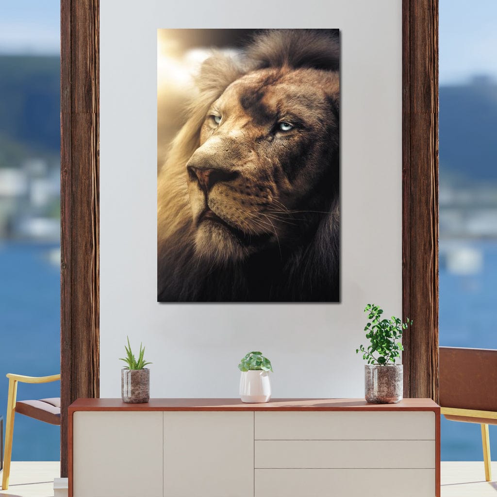 Lion Boss Canvas Wall Art