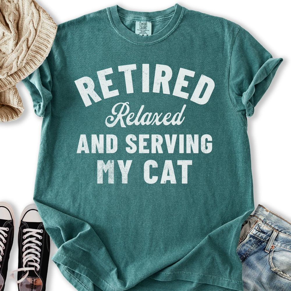 Retired Cat Mom Relaxed Tee