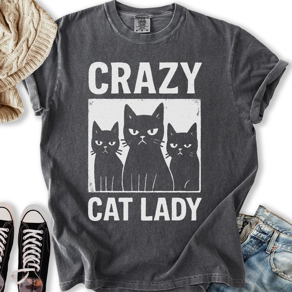 Crazy Cat Lady Grunge Relaxed Tee