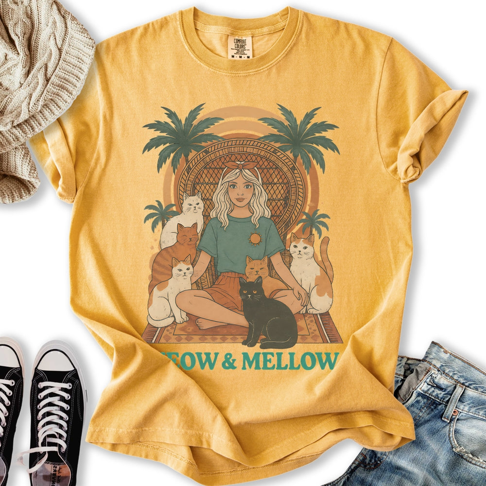 Meow and Mellow Cat Relaxed Tee