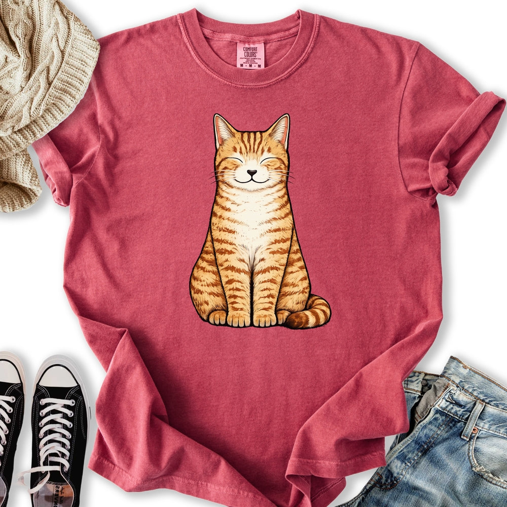 Smiling Orange Cat Relaxed Tee