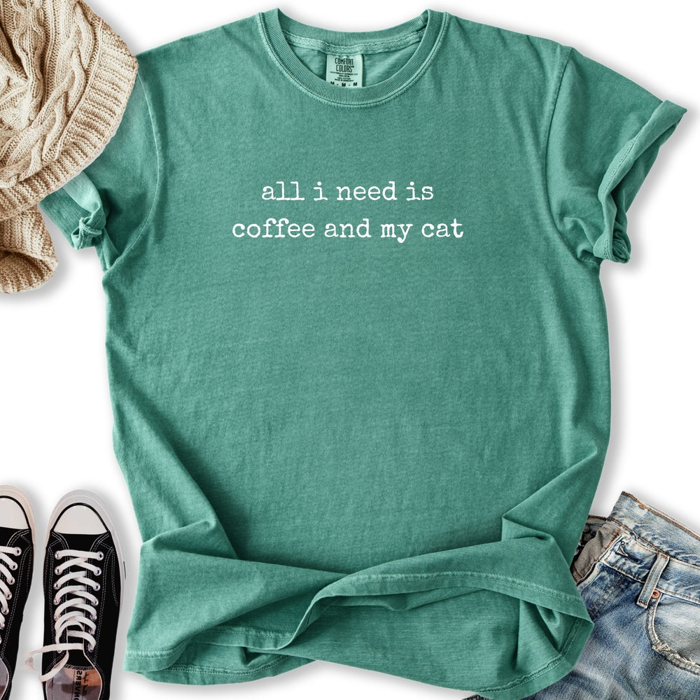 Coffee And My Cat Relaxed Tee