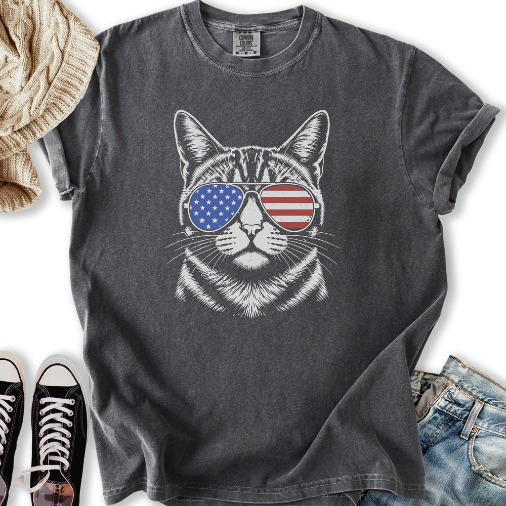 USA Aviator Cat Relaxed Tee