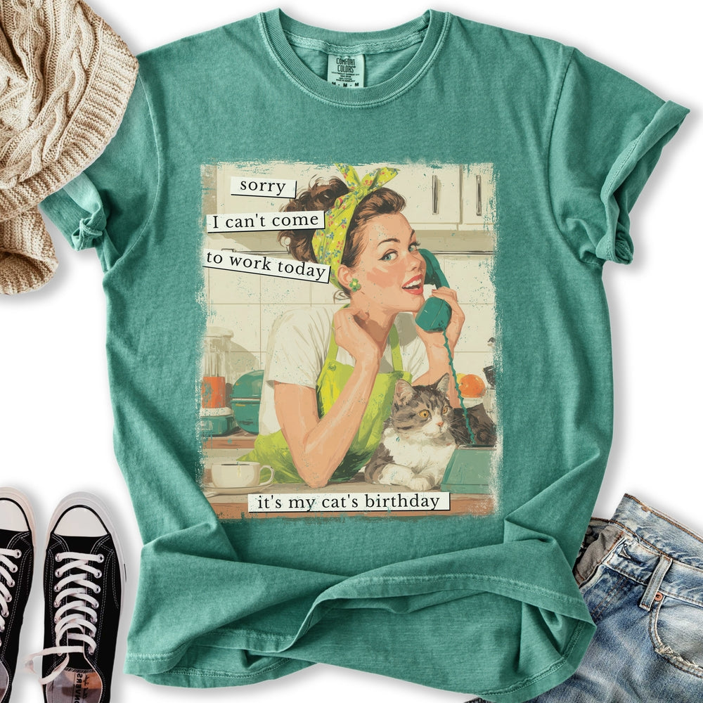 Sorry It's My Cats Birthday Relaxed Tee