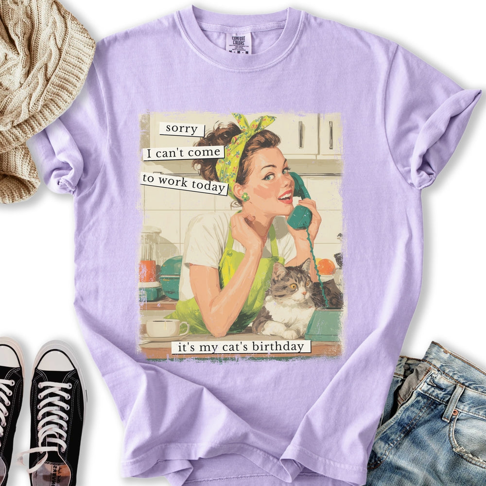 Sorry It's My Cats Birthday Relaxed Tee