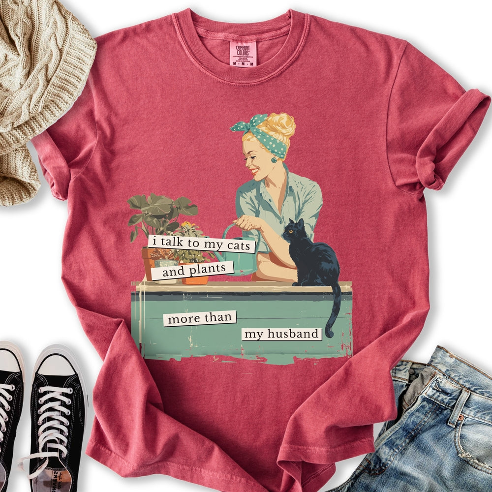 I Talk To My Cats Relaxed Tee