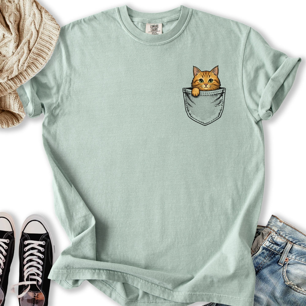Ginger Cat Pocket Relaxed Tee